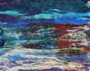 Val Tierney - Seascape - Nightfall - Hand Dyed Silk Fibres 